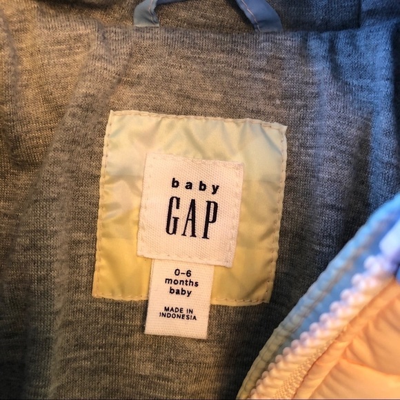 Gap Baby Rainbow & Stars Puffer Coat w/ Bear Ears - Picture 3 of 6